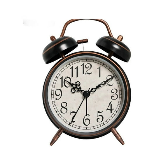 CCOCC Alarm Clock,Gentle Night Light Alarm Clocks for Bedrooms,Functional Table Clock with Metal Dial,Silent No-Tick Alarm Clock for Deep Sleep