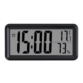 CCOCC Alarm Clock,LCD Display Digital Clock,Real-Time Temperature and Humidity Monitoring Bedside Clock for Smart Home Use