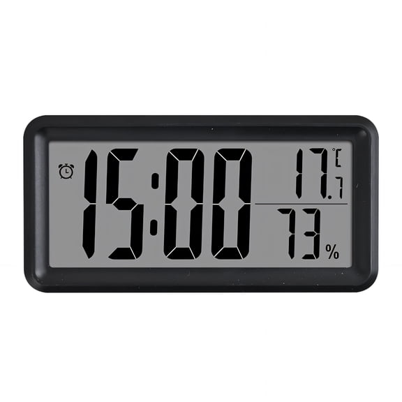 CCOCC Alarm Clock,LCD Display Digital Clock,Real-Time Temperature and Humidity Monitoring Bedside Clock for Smart Home Use