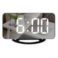thumbnail image 1 of CCOCC Alarm Clock,Reflective Mirror Digital Clock,Touch-Sensitive Bedside Clock,Smart Light-Sensitive Alarm Clock with Charging Ports, 1 of 4