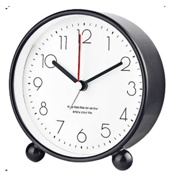 CCOCC Alarm Clock,Reliable Desk Clock,Silent Alarm Clocks for Bedrooms,Compact Alarm Clock with Subtle Night Glow