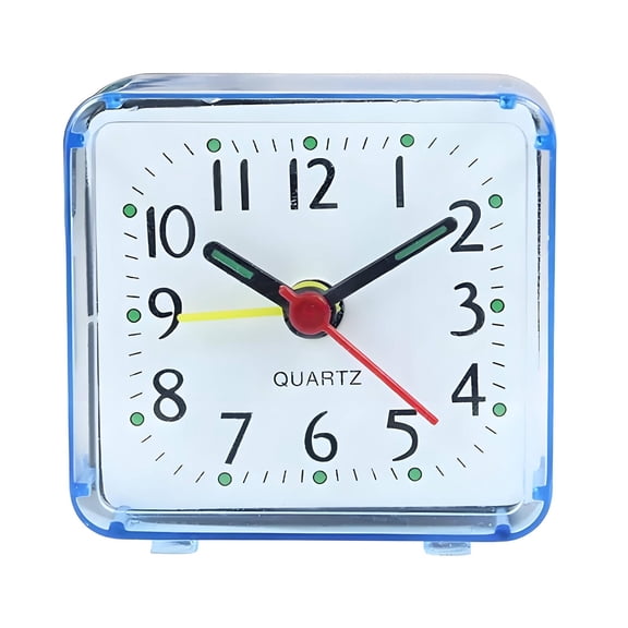 CCOCC Alarm Clock,Stylish Colorful ABS Desk Clock with Silent Second Hand,Practical User-Friendly Alarm Clocks for Bedrooms and Home Office Spaces for Nightstand, Desk, Travel, Gift, Daily Wake-up