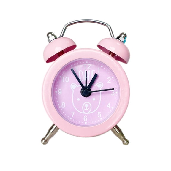 CCOCC Alarm Clock,Stylish Retro Mini Alarm Clocks for Bedrooms,Classic Loud Bell Table Clock with Silent Mechanism for Peaceful Wake-Up