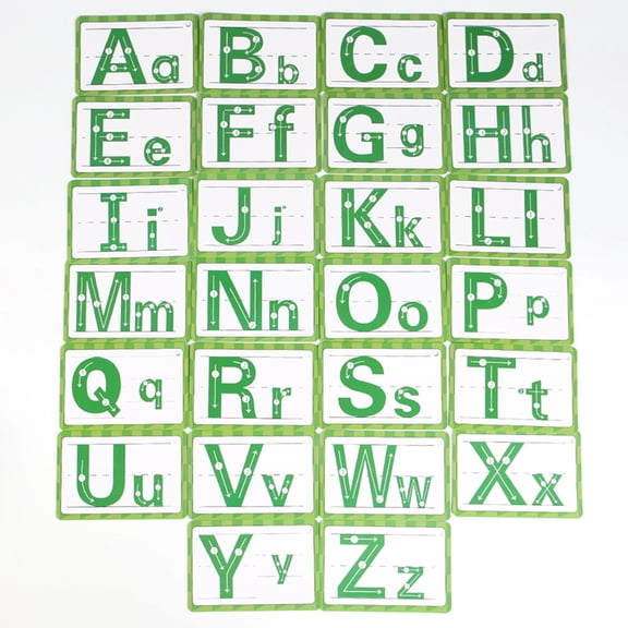 CCOCC Alphabet Flash Cards for Toddlers Teach Toddler ABC Letters&Words 26 Letter Words Flashcard Early Education Letter Erasable Card Puzzle Toy- Preschool Learning