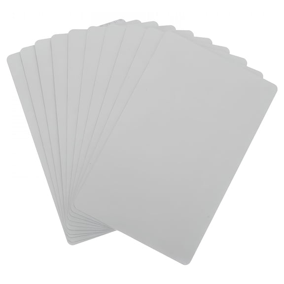 CCOCC Aluminum Business Cards Metal Business Card Blanks Silver Business Cards 10Pcs