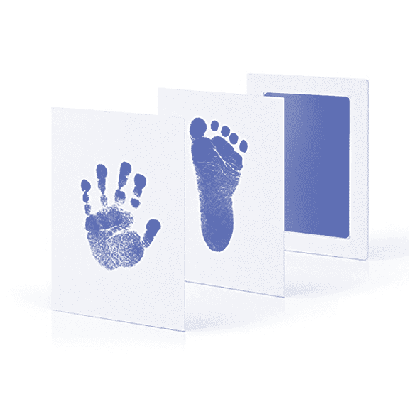 CCOCC Baby Footprint Kit,Clean-Touch Ink Pad Ink Pad,Pet Paw Prints Stamp Pad,Light Blue