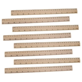 CCOCC Bamboo Ruler 12Pcs 30Cm Bamboo Ruler Wooden Diy Yardstick Tailoring Bamboo Ruler Sewing Tool For Home Tailors Dressmakers