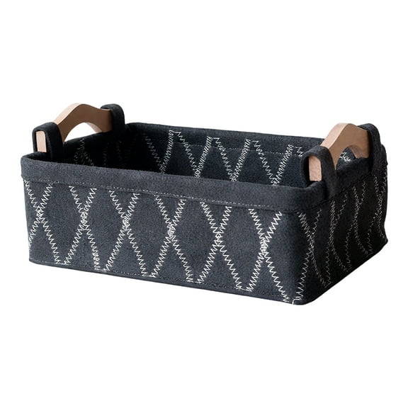 CCOCC Baskets for Gifts Empty,Chemical Free Storage Gift Baskets Empty,Modern Aesthetic Decorative Storage Bins,Black