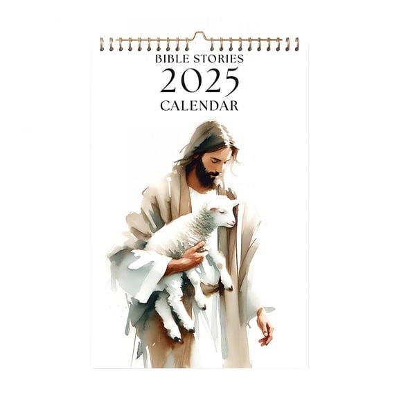 CCOCC Bible Stories 2025 Calendar | Christian Calendar 2025-2025 Christian Bible Stories Wall Calendar,2025 12 Months Wire-Binding Wall Calendars for Home Decor