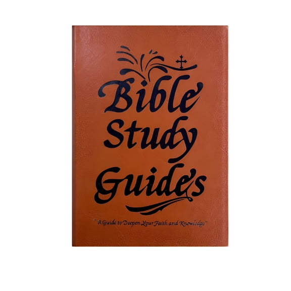 CCOCC Bible Study Guide for Women 66 Pages Bible Study Guides with Scripture Summaries Reflection & Prayer Journal Devotional Notebook with PU Cover (Brown)