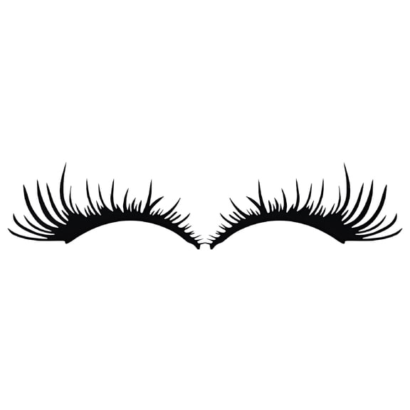 CCOCC Black Car Headlight Eyelashes Stickers, Fake Eyelash Decals