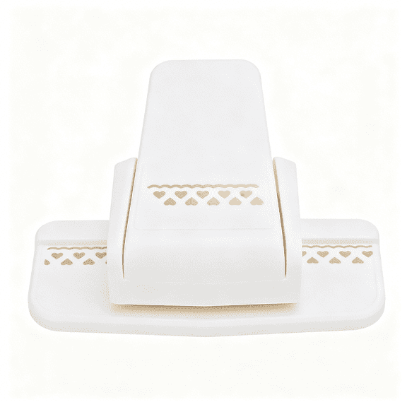 CCOCC Border Craft Punch, Plastic Edge Puncher with Lace Embossing Pattern for Scrapbooking, Wedding Cards, Invitations