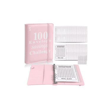 CCOCC Budget Planner Double-Sided Writing Without Pressure Weekly Planner Meeting Minutes Multifunctional Portable Notebook Monthly Planner,Pink