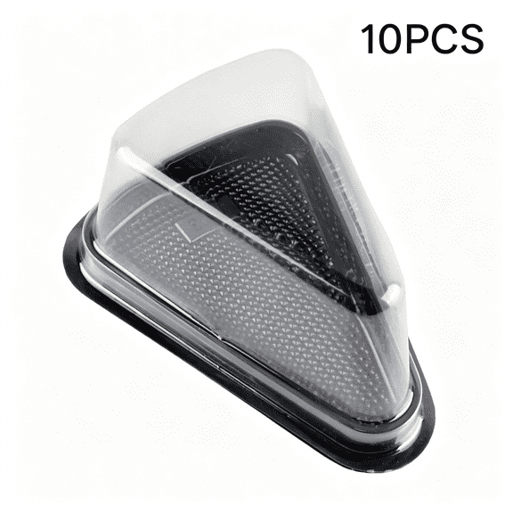 CCOCC Cake Boxes Container Triangle Box Pie Cupcake Slice Dessert Individual Lid Sandwich Tray Muffin Display Case Cheesecake for Bakery, Parties, Cafes, Events