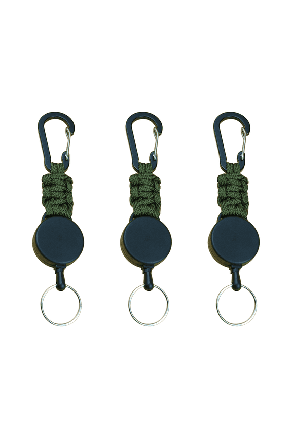 CCOCC Carabiner Keychain,Convenient Easy-Pull Design Key Hlder Wall Mount,Strong Paracord Woven Material Carabiner for Keys,Ideal Key Holder for Adventures