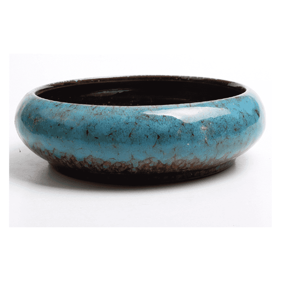 CCOCC Ceramic Planter,Artisan Crafted with Eastern Influence Ceramic Pots for Plants,Thick Glaze Ceramic Glazed Planter,Blue