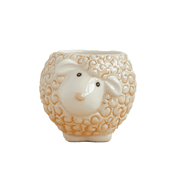 CCOCC Ceramic Planter,High-Quality Fired Ceramic Construction Chinese Style Vase,Versatile Functionality Planters for Indoor Plants,Sheep
