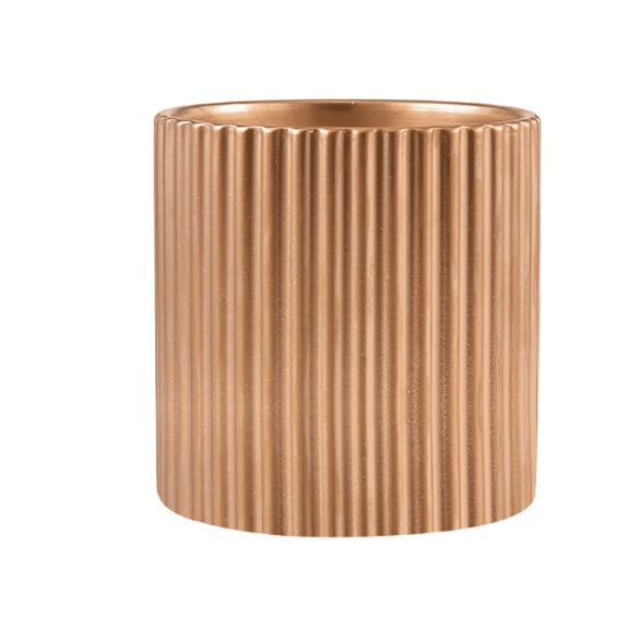CCOCC Ceramic Planter,Smart Drainage Features Ceramic Pots for Plants,Handcrafted Ceramic Glazed Planter,Gold