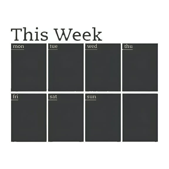 CCOCC Chalkboard Vinyl Plan Calendar Sticker 45*58Cm Wall Blackboard Week Memo Home Decor Chalk Board Calendar for Wall