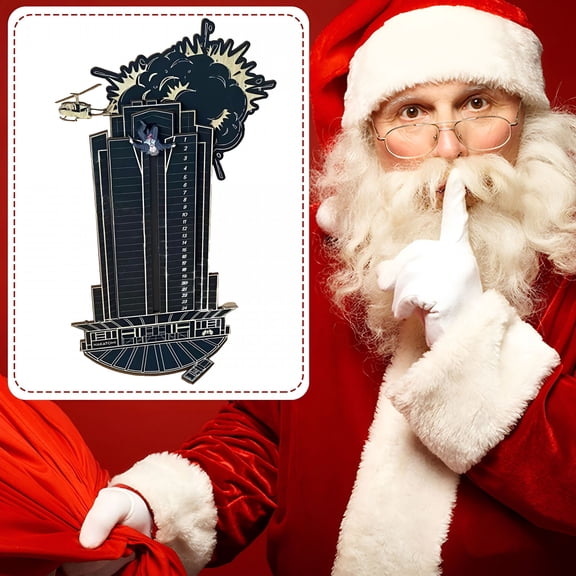 CCOCC Christmas Advent Calendar Wooden Christmas Calendar 25 Days Advent Calendar Movie Characters Fall Nakatomi Advent Calendar