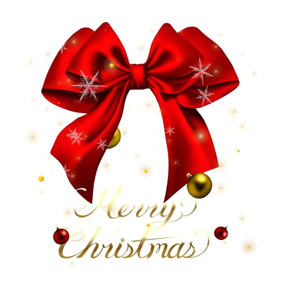 CCOCC Christmas Window Clings Stickers,15.7In Christmas Red Bows Sticker Wide Usage Glass Decals for Window Glass Door Tile Wall Mirror(M)