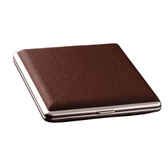 CCOCC Cigarette Case,Enhances Personal Taste Cigarette Holder,Quick and Convenient Access Cigarette Roller,Brown