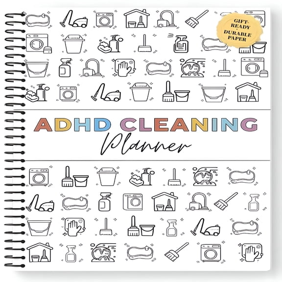 CCOCC Cleaning Planner Schedule Checklist Organizer Daily, Weekly, Monthly Annual Chore Chart Notebook, sturdy Household Management Journal for Home Family Tasks, Gift-Ready