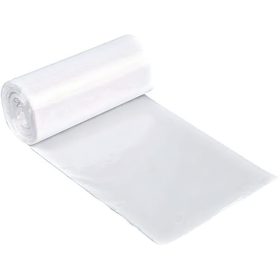 CCOCC Clear Plastic Garbage Bags - 1.5 Gallon Waste Basket Bags for Kitchen,Home,Office,Bathroom - Wastebasket Bin Liners - High Density,Leak-Proof Kitchen Trash Bags (Pack of 50)