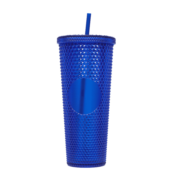 CCOCC Coffee Tumbler,Functional Travel Coffee Mug,Temperature Control Smoothie Cup,Easy-Clean Large Capacity Cup,Blue