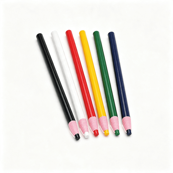CCOCC Color Grease Pencil Peel-Off China Markers Grease Pencils Crayons Marking Wax Pen for Coloring Drawing Marking on the Glass Garments Metal Porcelain Fabrics Film Paper (6Pcs Assorted Color)
