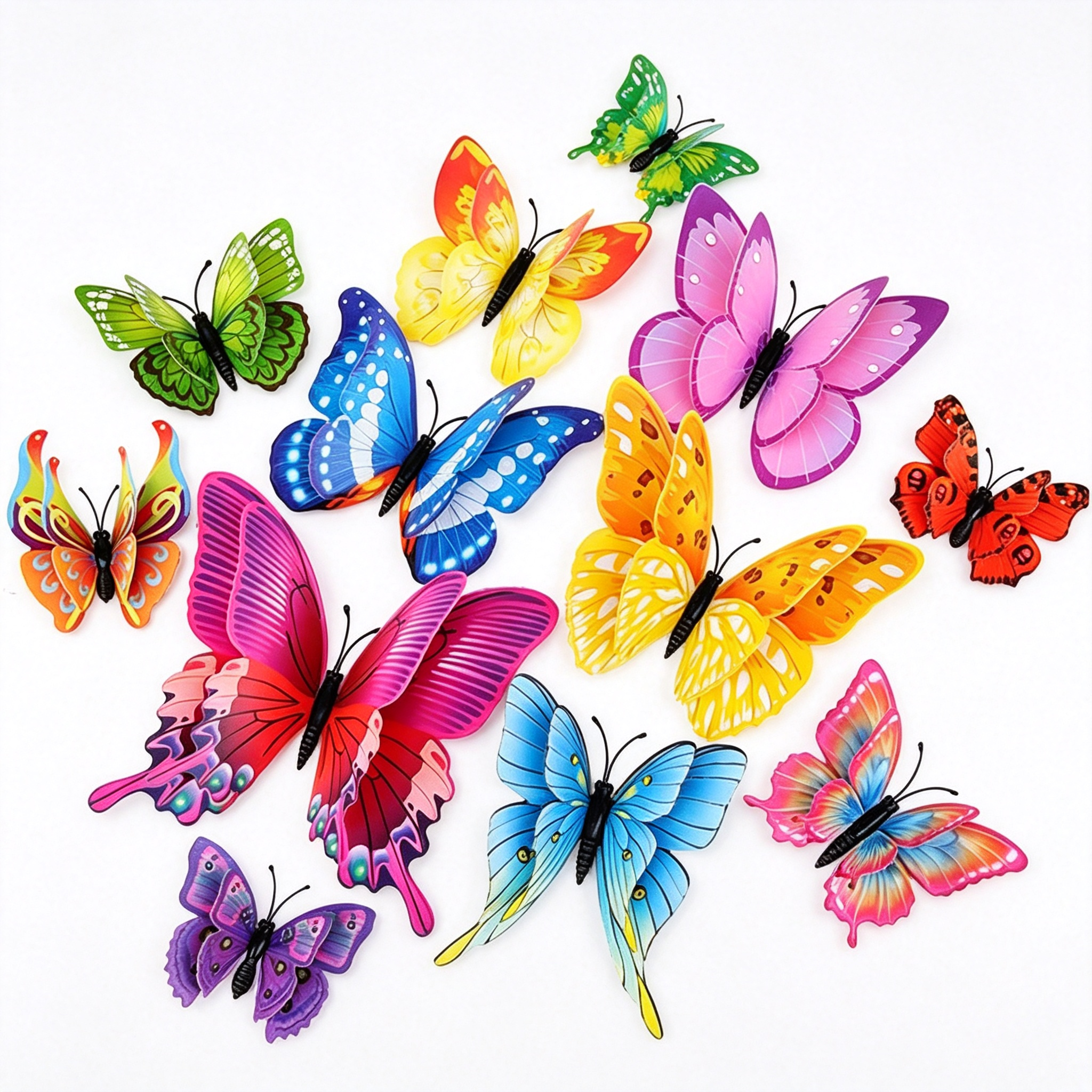 Magnetize Sticker CCOCC Colorful Butterfly Decoration,24Pcs Butterflies Wall Decor 3D ...