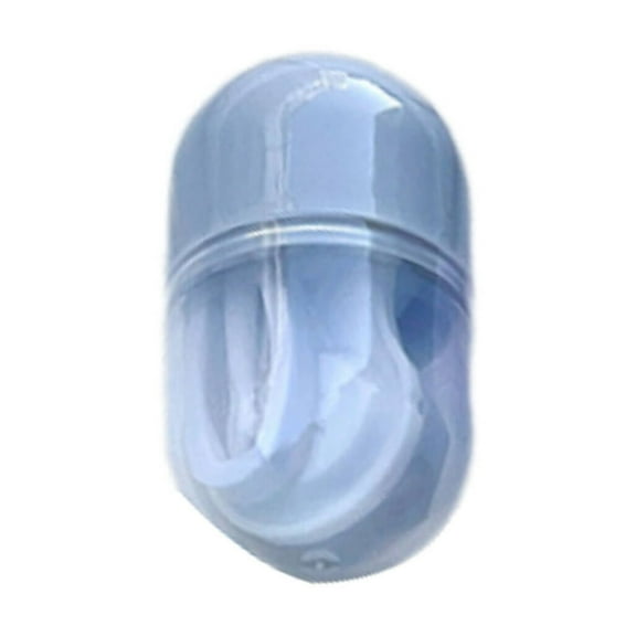 CCOCC Glasses Case,Adorable Capsule and Double Compartment Contact Case,Compact and Travel-Friendly Contact Lenses Storage Box,Gray