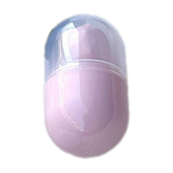 CCOCC Glasses Case,Adorable Capsule and Double Compartment Contact Case,Compact and Travel-Friendly Contact Lenses Storage Box,Pink