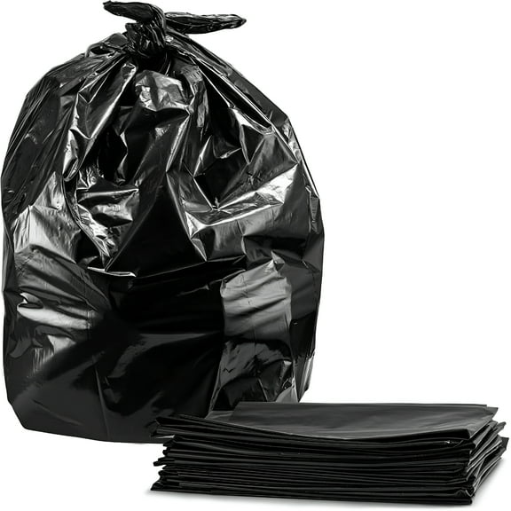 CCOCC Contractor Trash Bags Black Heavy Duty Garbage Bag