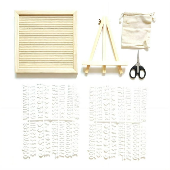 CCOCC Cork Board,Easy Display Letter Board,Fun Words Wall Pack,Yellow,9.8*9.8in