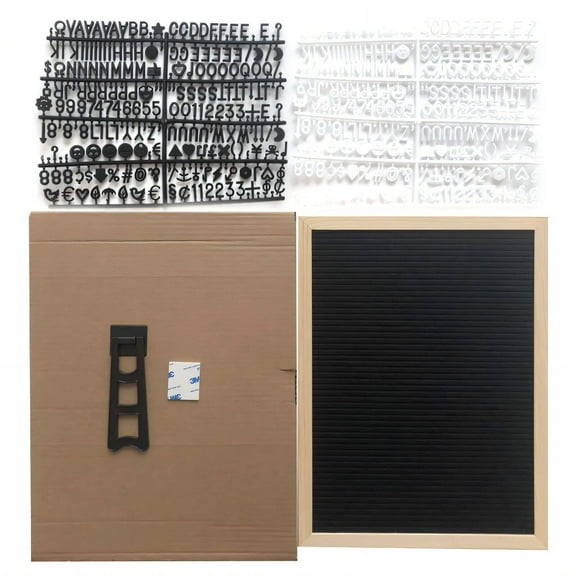 CCOCC Cork Board,Flexible Display Letter Board,Creative Projects Wall Pack,Black,30*40cm