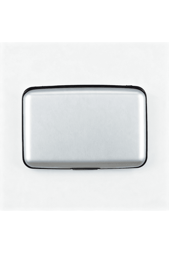 Credit Card Holder, Rfid Blocking Metal Card Wallet for Women Men Slim Id Card Holders Protector Aluminum Business Hard Case Rfid Blocking Card (Silver)