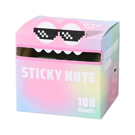 CCOCC Cute Pattern Sticky Note,Funny Pastel Animal Post It Notes,Self Adhesive Cartoon Notes Memo Pads,Notepads Stationery,Small to Do List,Office Tab Supplies