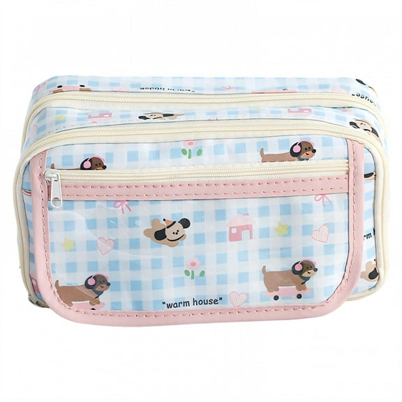 CCOCC Cute Pencil Case,Multi Storage Pencil Bag,Travel Ease Pencil Case,8.1"X4.4"X3.4",Style1