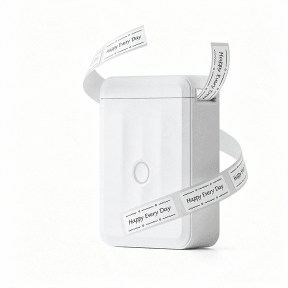 CCOCC D Version Mini Label Maker Machine with 3 Tapes,White | Portable Bluetooth Thermal Printer,Sticker Labeler with Multiple Templates for Office Organization Home Kitchen School
