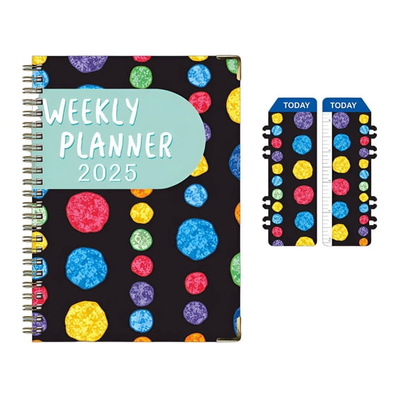CCOCC Daily Planner 2025,Convenient Bookmark Agenda 2025,Effortless Task Tracking Weekly Planner 2025,Style3,A5
