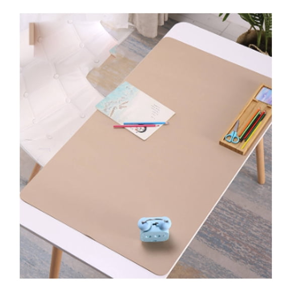 CCOCC Desk Mat,Carry Strap for Portability Mouse Mat,Eco-Friendly Cork Material Gaming Mouse Pad,Beige