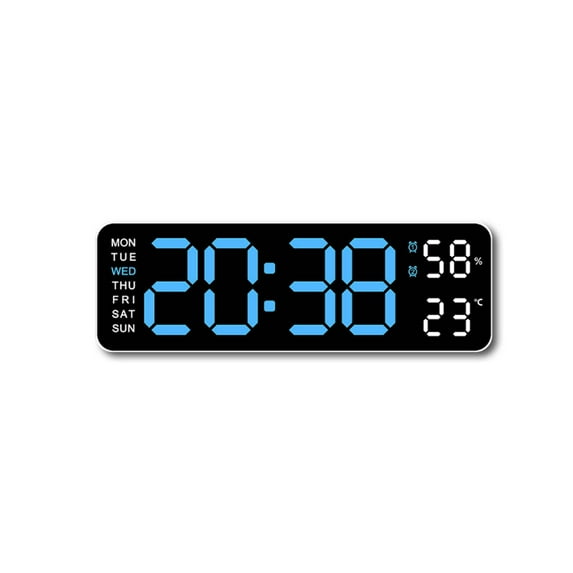 CCOCC Digital Clock,Customizable Digital Calendar,Smart Digital Wall Clock,Enhanced Readable Digital Clock for Every Room