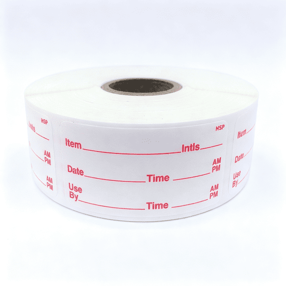 CCOCC Dissolvable Food Storage Labels for Home and Restaurant Use-Dissolvesin Waterin 30 Seconds-No Adhesive Residue-Perfect for Glass,Metal,Plastic Containers-1X2In Size 500 Labels Per Roll