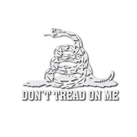 CCOCC Dont Tread on Me Sticker Vinyl Snake Decal for Laptop Removable Waterproof Sticker for Waterbottle Useable Indoor and Outdoor Easy Use for Car,Van,And Bag