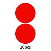 CCOCC Dot Stickers,Smooth Surfaces Sheets Dot Stickers,Easy Application Circle Sticker Labels,Red
