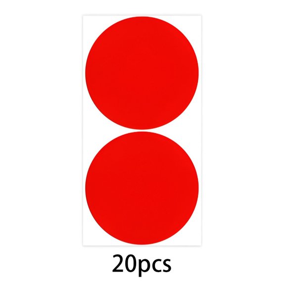 CCOCC Dot Stickers,Smooth Surfaces Sheets Dot Stickers,Easy Application Circle Sticker Labels,Red