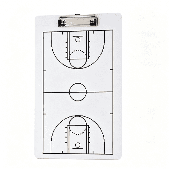 CCOCC Double-Sided Dry Erase Basketball Coaching Board,Portable Coach Clipboard for Basketball Coaches,Durable Tactical Sports Whiteboard