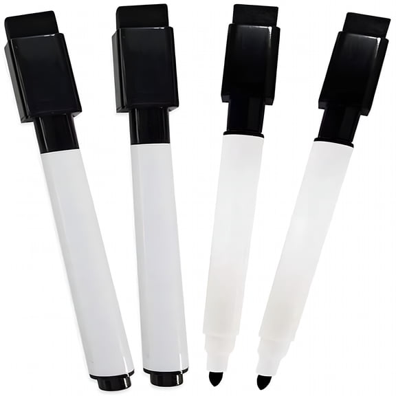 CCOCC Dry Erase Markers - Magnetic Whiteboard Markers with Cap Mounted Eraser - Markers For Dry Erase Board - Fine Tip Marker For Whiteboard Low Odor (8)