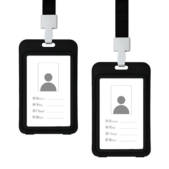 CCOCC Durable Badge & ID Holders,Plastic,18",2 Count